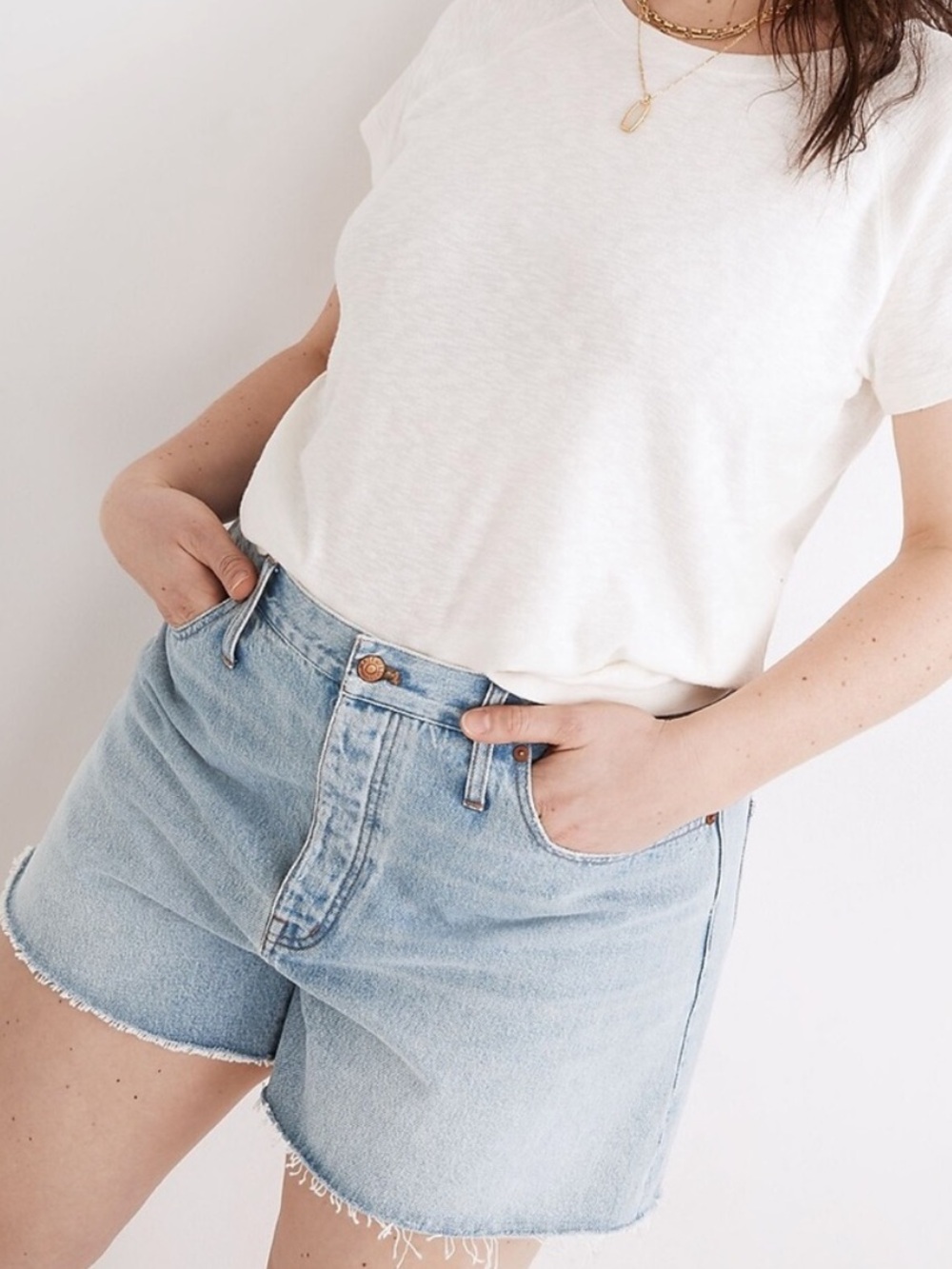 Madewell Curvy Relaxed Denim Shorts